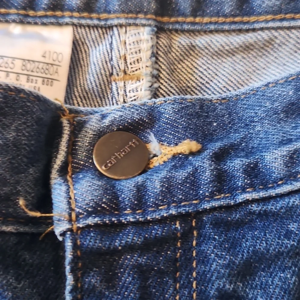 Carhartt Relaxed Fit Acid Washed Straight Leg 100% Cotton Jeans